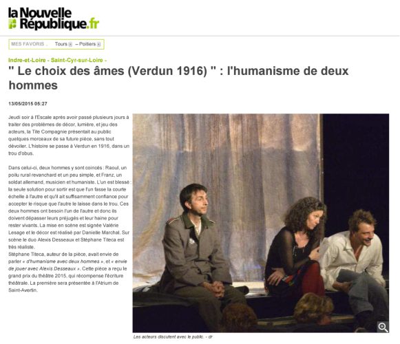 Nouvelle République - Le Choix des Âmes