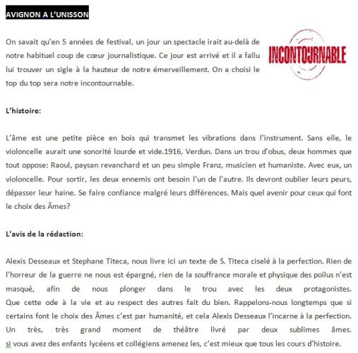 avignon unisson